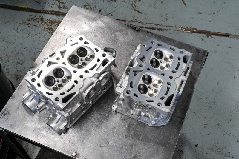 M45 Automotive technician performing Subaru head gasket repair in Auburn, CA