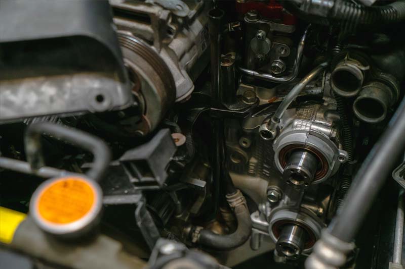 M45 Automotive technician performing a multi-point inspection on a Subaru in Auburn, CA